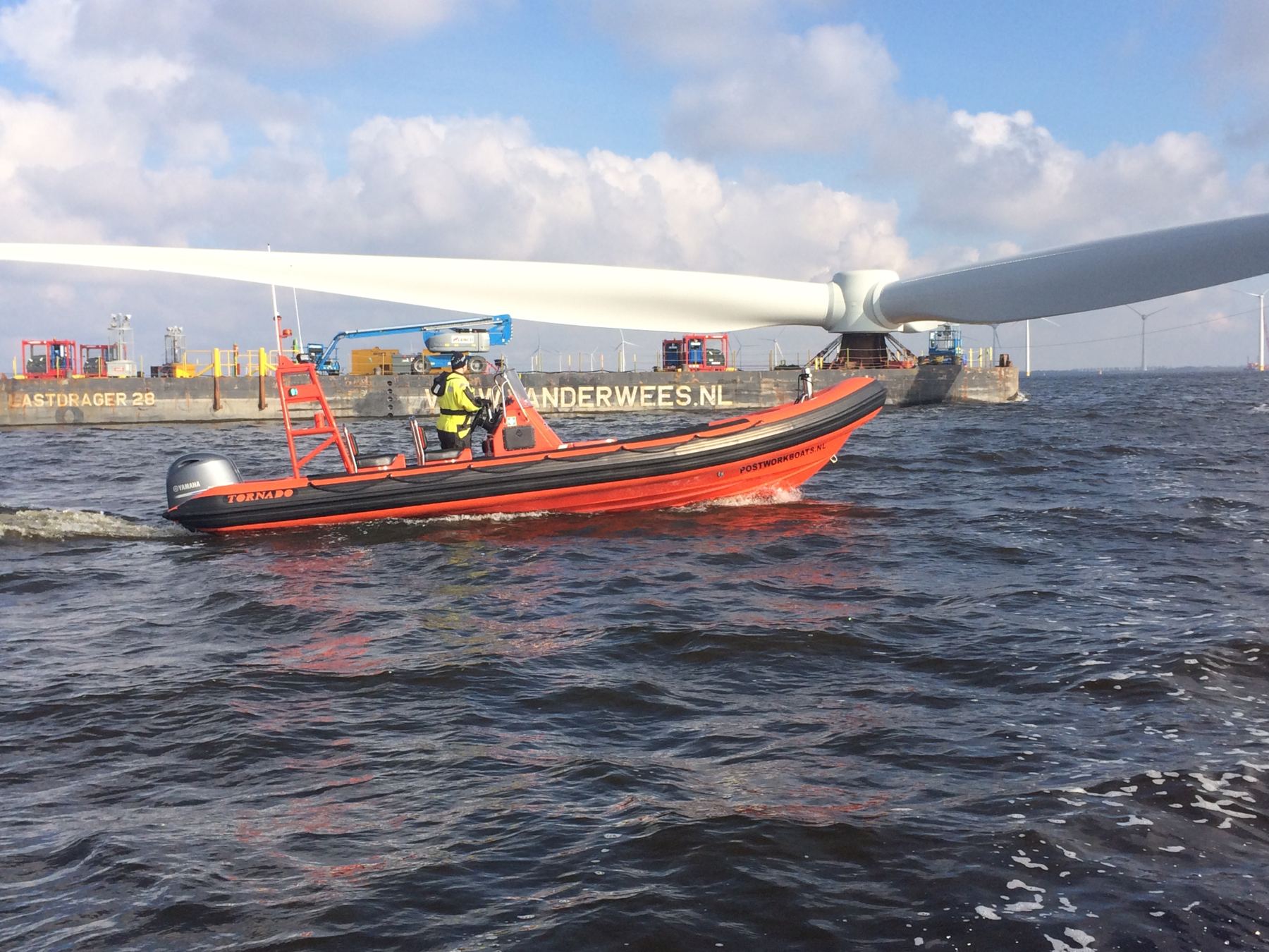 Rib Rentals workboat on an offshore or survey project (1/6)