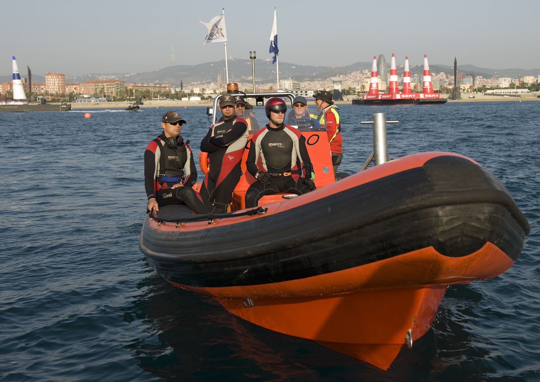 Rib Rentals boat at work on a film production (2/5)