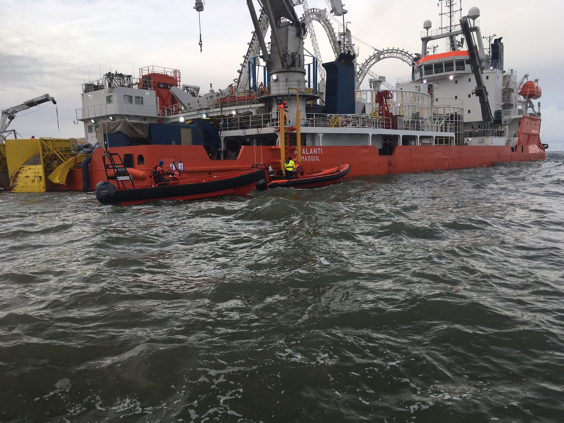 Rib Rentals workboat on an offshore or survey project (4/6)